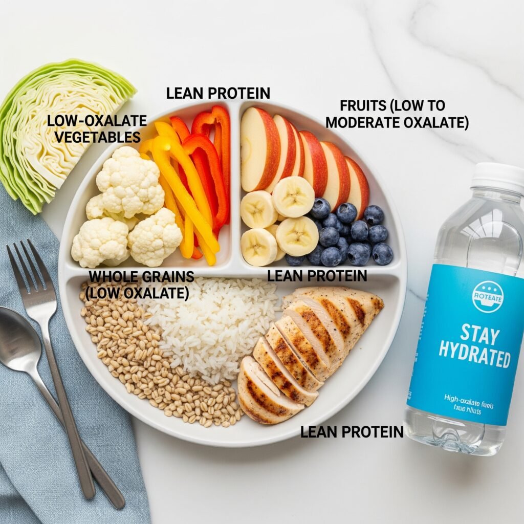 Balanced Kidney Stone-Friendly Meal